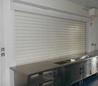 commercial roller shutters for a servery 1