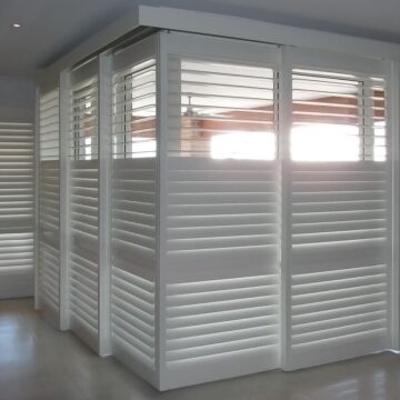 plantation shutters for sliding doors