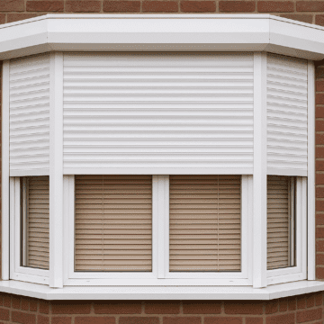 bay window blinds