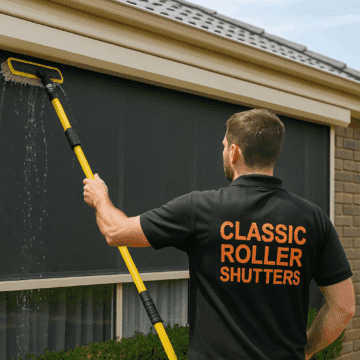 cleaning outdoor blinds