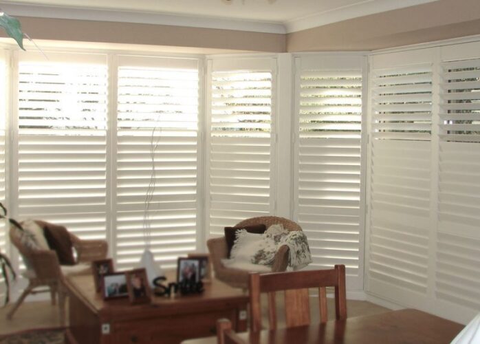 plantation shutters for bay windows