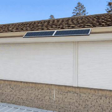 solar powered roller shutters