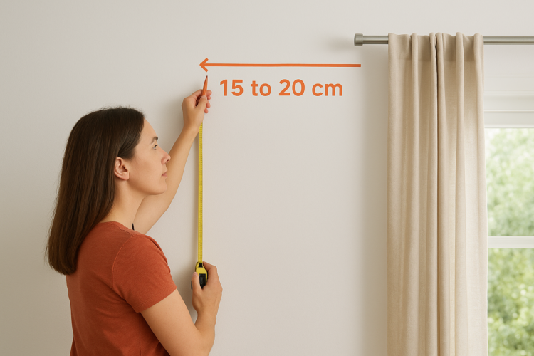 how to install a curtain rod