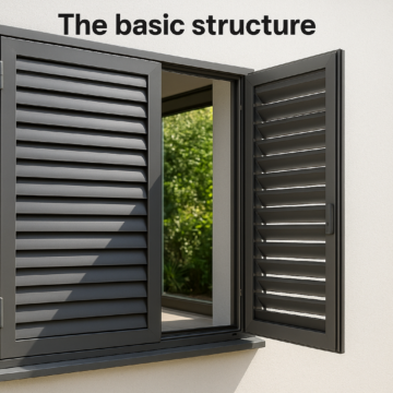 aluminium plantation shutter