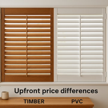 Timber vs PVC Plantation Shutters