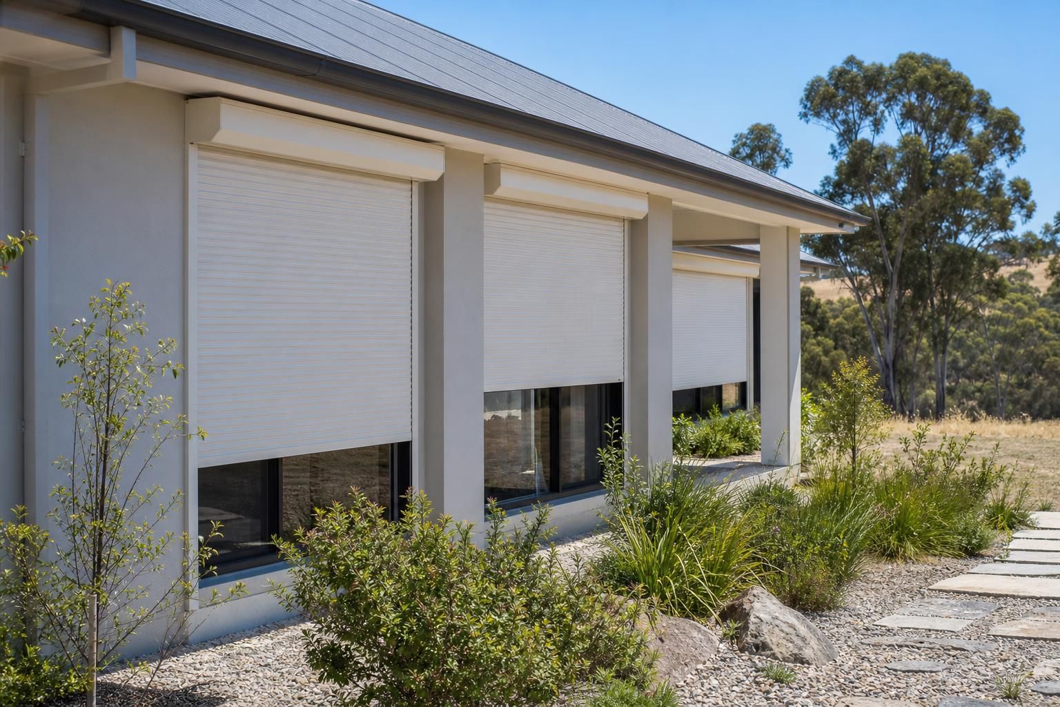 Roller shutters for heat, security and bushfire season — Outdoor Blinds and Roller Shutters for Barossa Homes